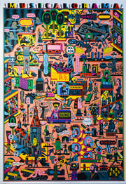 2019 German Contemporary Poster - Henning Wagenbreth - "Musicalorama"