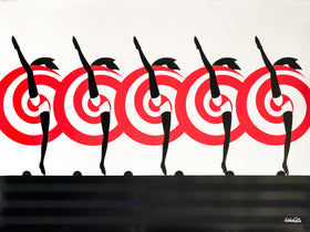 2000 Italian Fashion Poster, Can Can, Amleto Dalla Costa