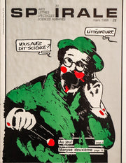 1988 Quebec Literature Poster, Spirale Magazine, Issue no. 77