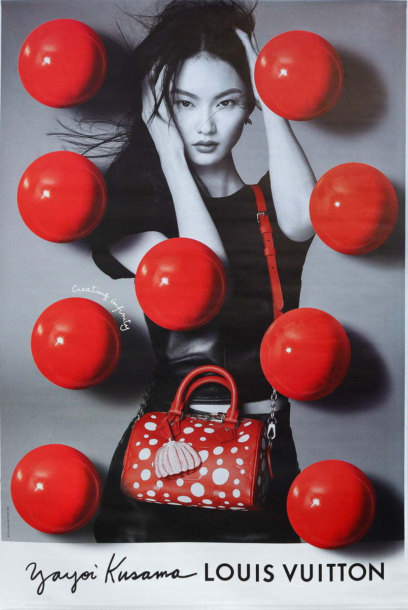 2023 French Louis Vuitton Fashion Poster - Yayoi Kusama, Louis Vuitton, HoYeon  Jung (Blue)