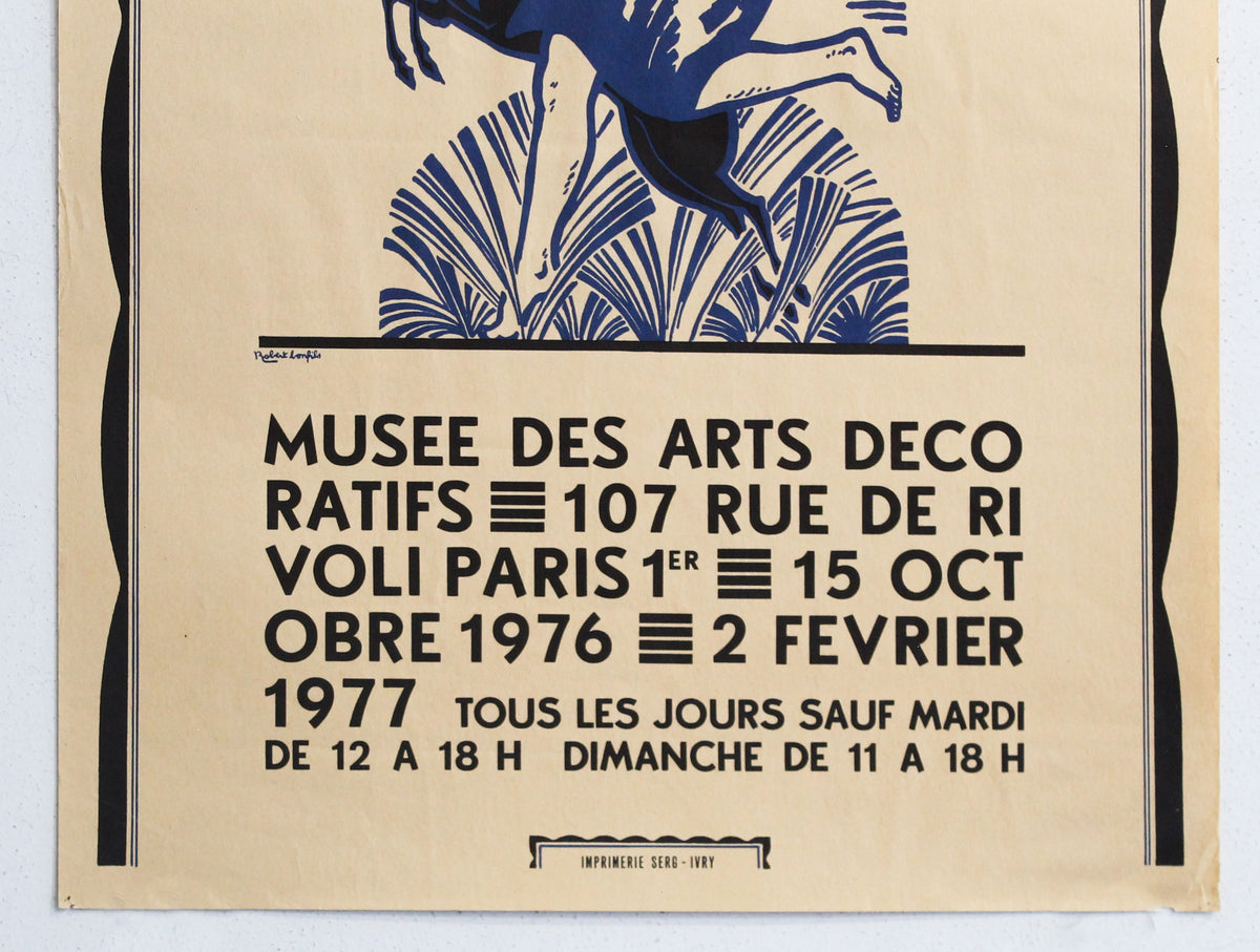 1976 French Art Deco Exhibition Poster, Cinquantenaire Paris 1925