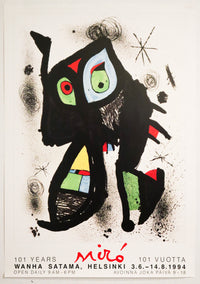 1994 Finnish Exhibition Poster - Miró (101 Years)