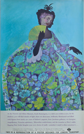 1967 British Poster - London Transport: The Victoria and Albert Museum (Re-Issue) - Barbara Swiderska