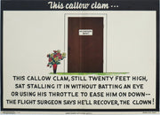1941 American Military Posters - Brown-Ewing & Rawls, US Army Air Forces Public Relations Division - "This Callow Clam"