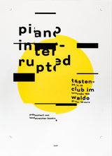 2021 Masters of Serigraphy Posters, Individual Print,"Piano Interrupted" by Zwölfe