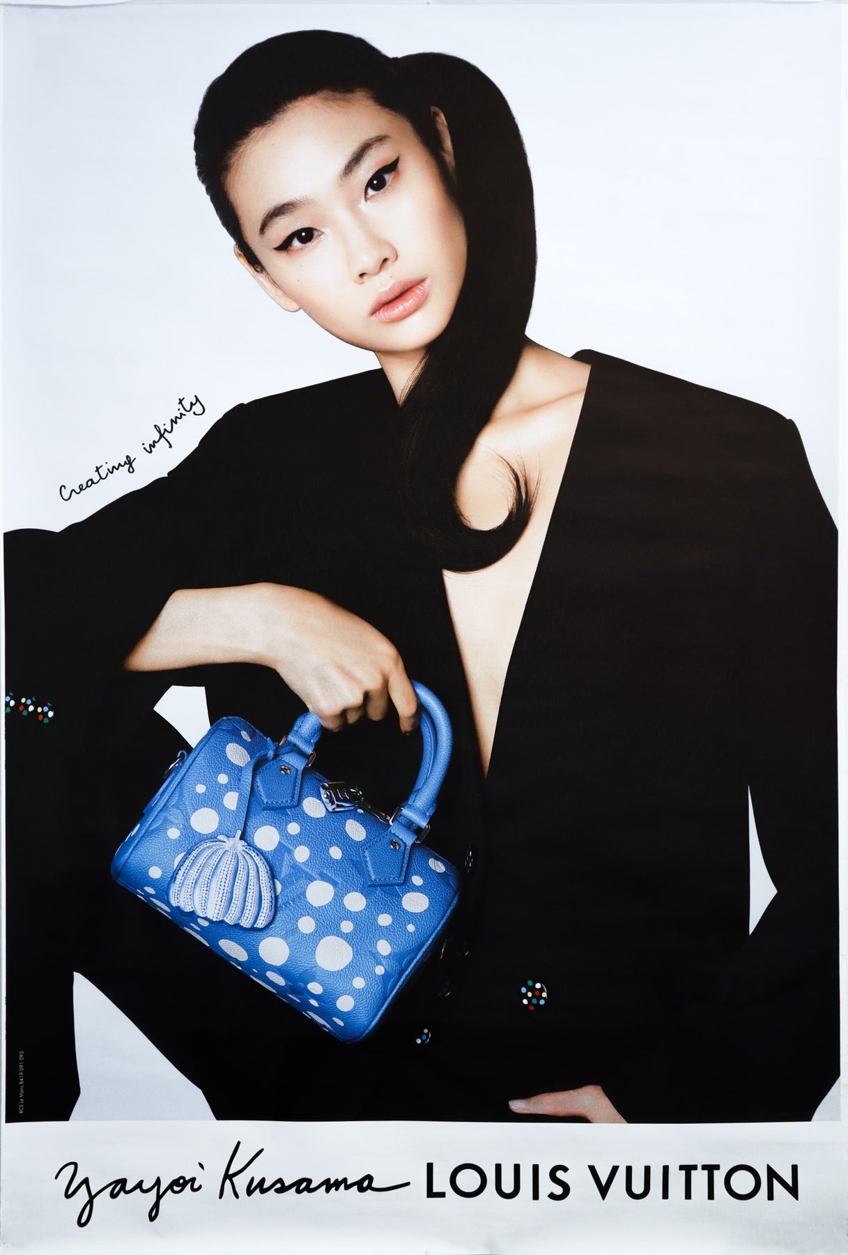 2023 French Louis Vuitton Fashion Poster - Yayoi Kusama, Louis Vuitton,  HoYeon Jung (Blue)