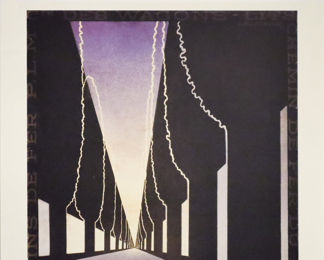 1998 Original French Travel poster - La Route Bleue (Reissue 1998 Original French Travel poster - La Route Bleue (Reissue