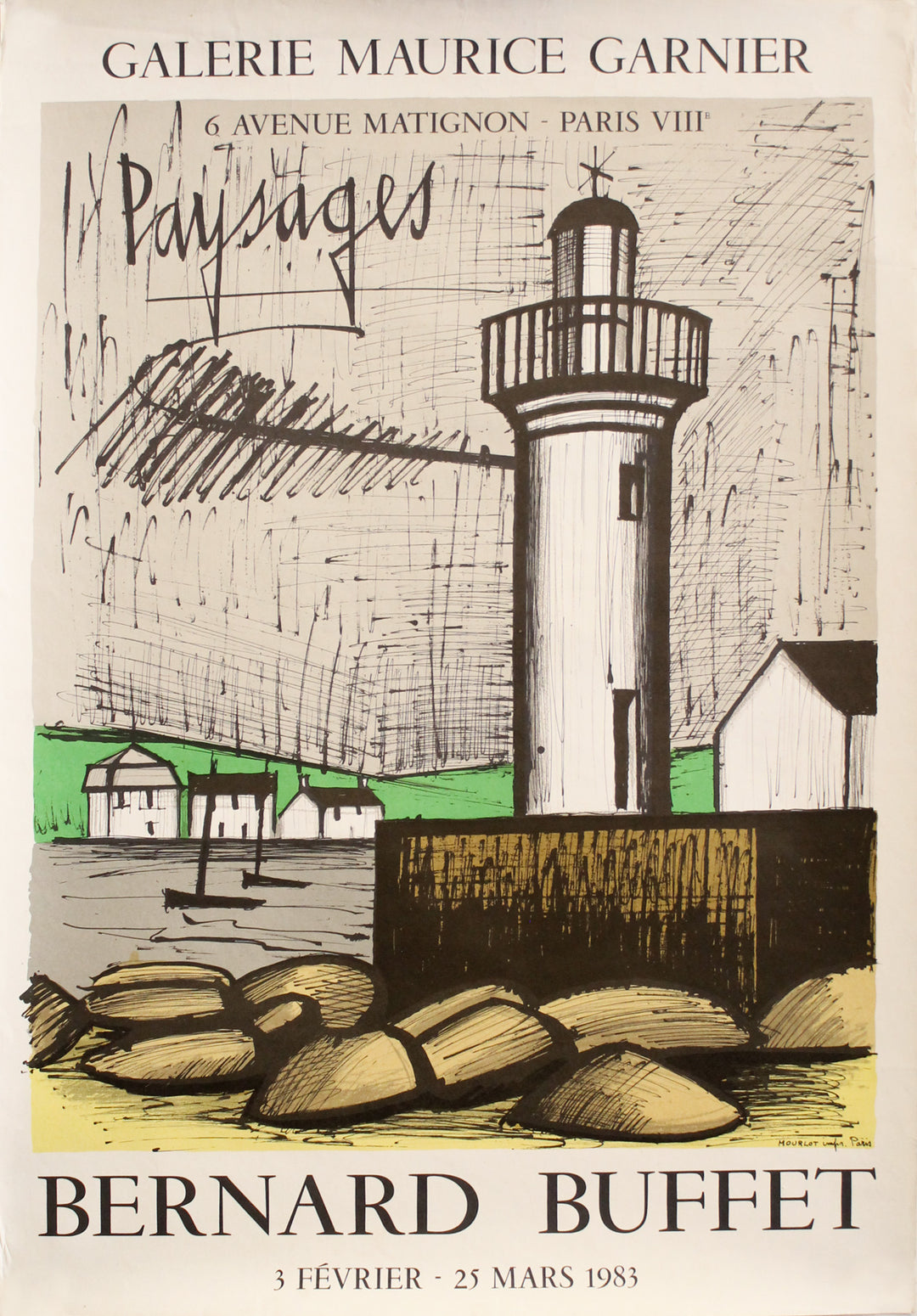 アート・デザイン・音楽 BERNARD BUFFET MAURICE GALERIE Galerie Maurice Garnier by Bernard Buffet – Mourlot Editions