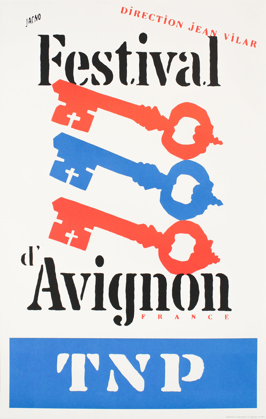 1994 Original French Poster, Festival d'Avignon France (The 100