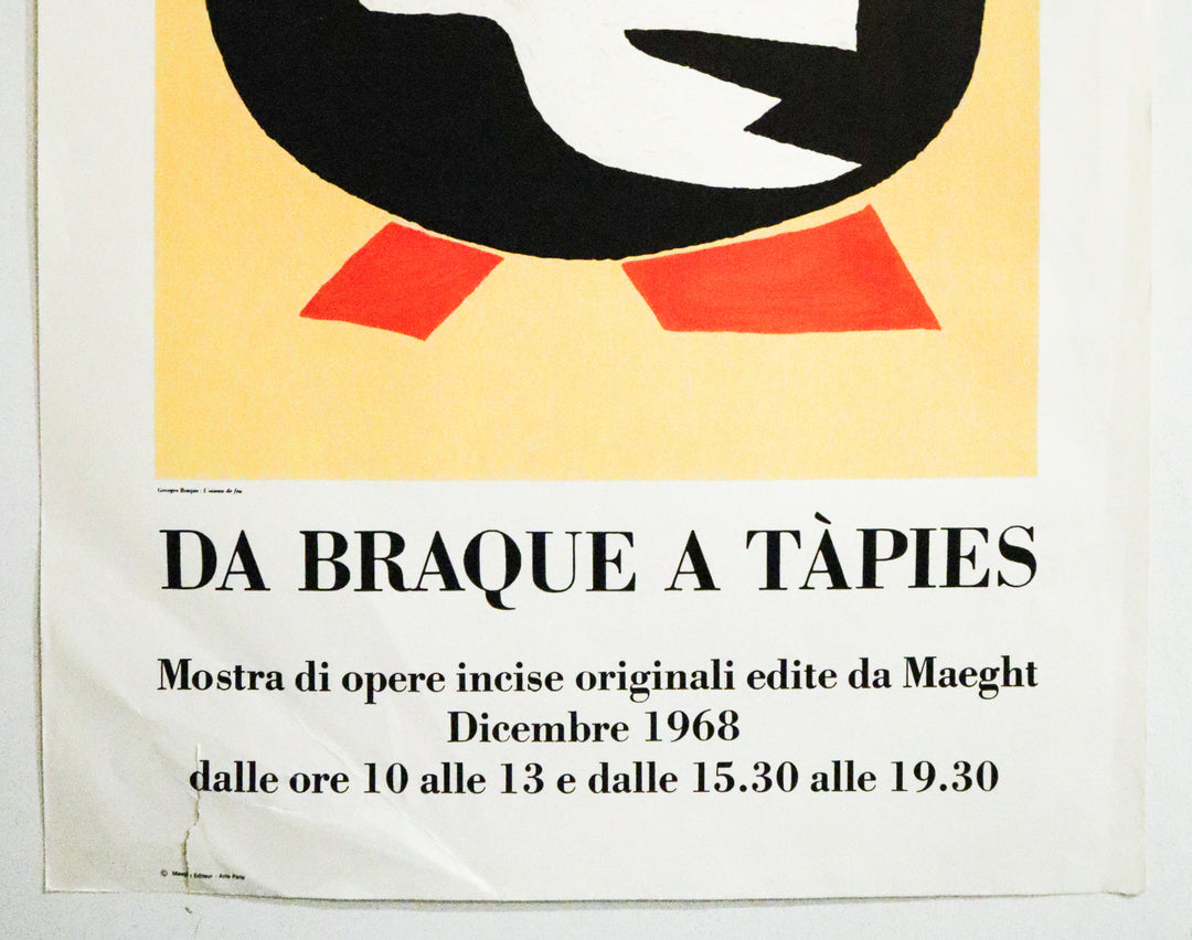 1973 Affiche Française d'Exposition Georges Braque – L'Affichiste