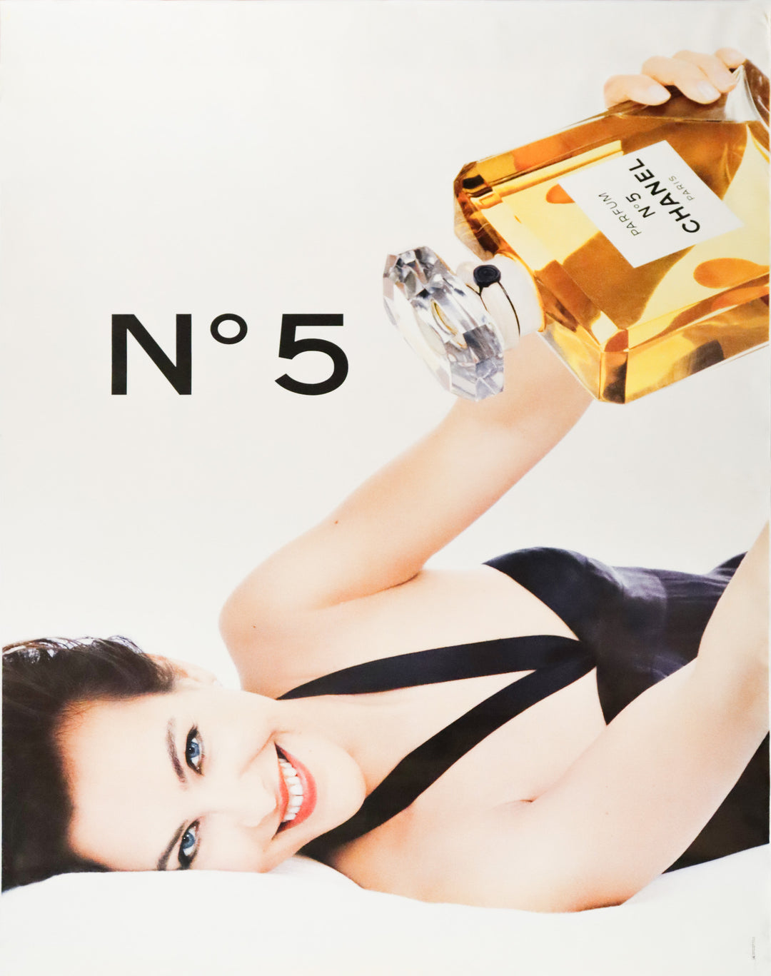 1993 Original French Perfume Poster - Chanel N.5 (Carole Bouquet