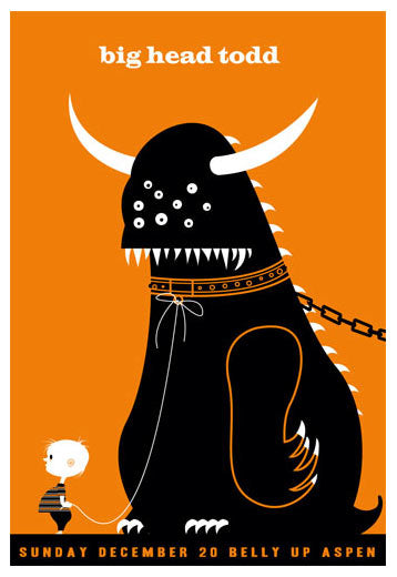 2009 American Concert Poster, Big Head Todd and the Monsters, Belly Up   L'Affichiste