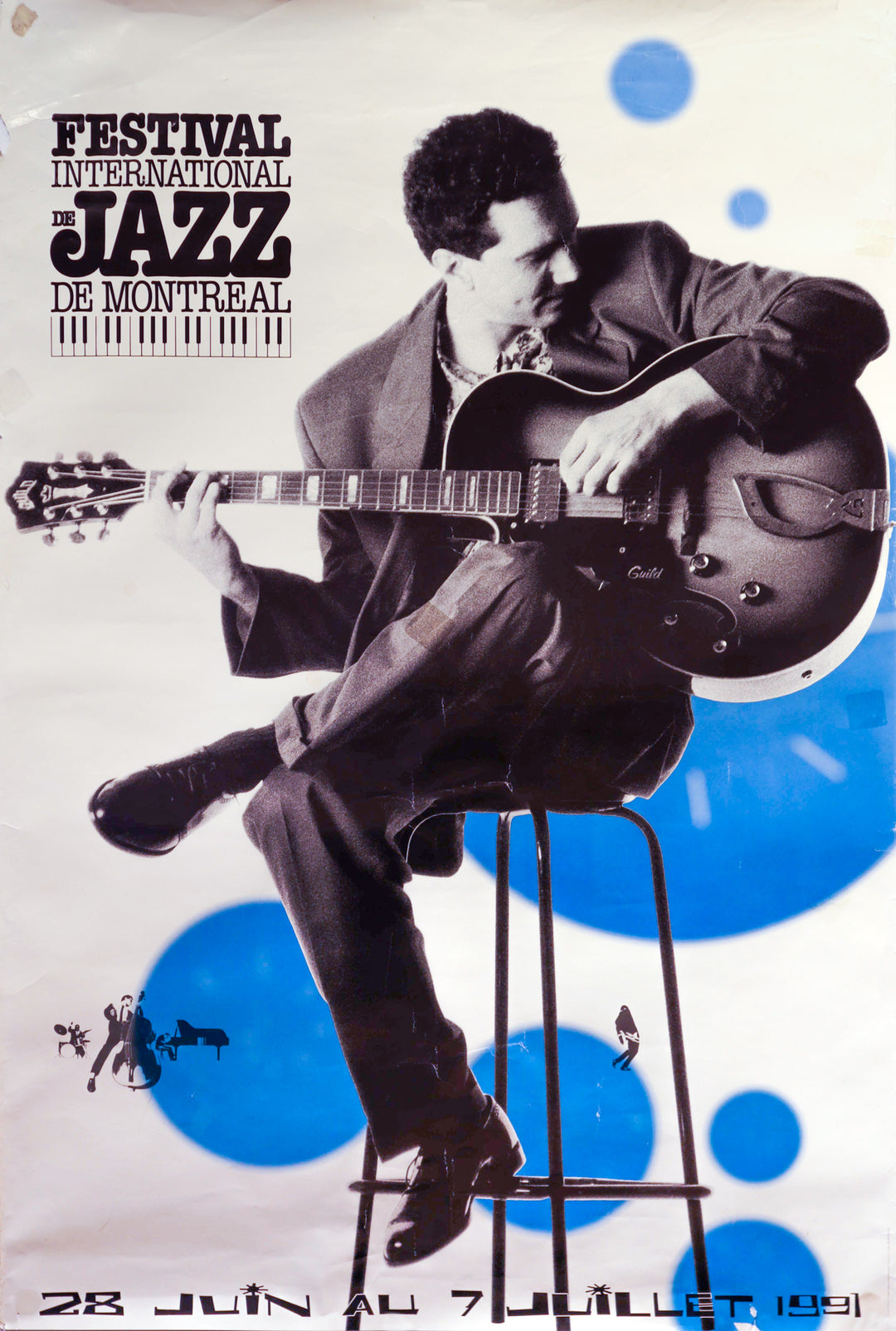 1991 Original Montreal International Jazz Festival poster