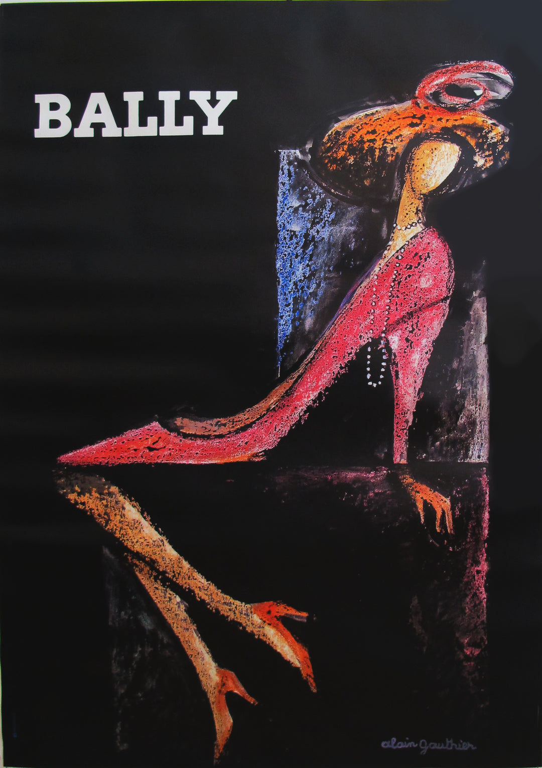 1970 Affiche Française de Mode, Chaussures Bally – L'Affichiste