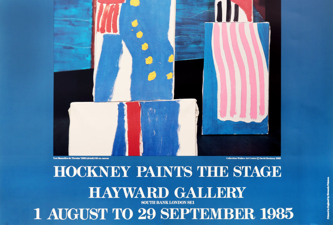 David Hockney PAINTS THE STAGE 貴重ポスター☆ 【公式通販】