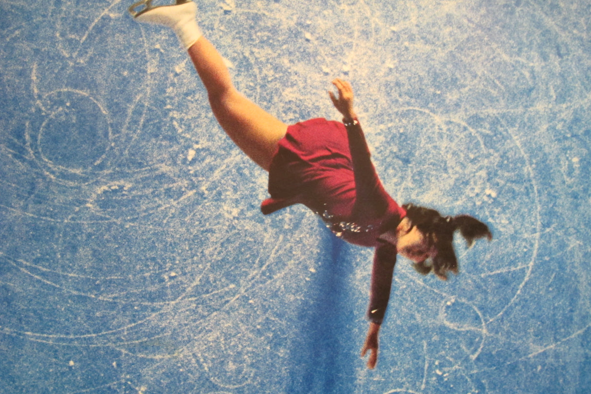 1972 Original Sapporo Winter Olympic Games Poster, Figure Skating – L