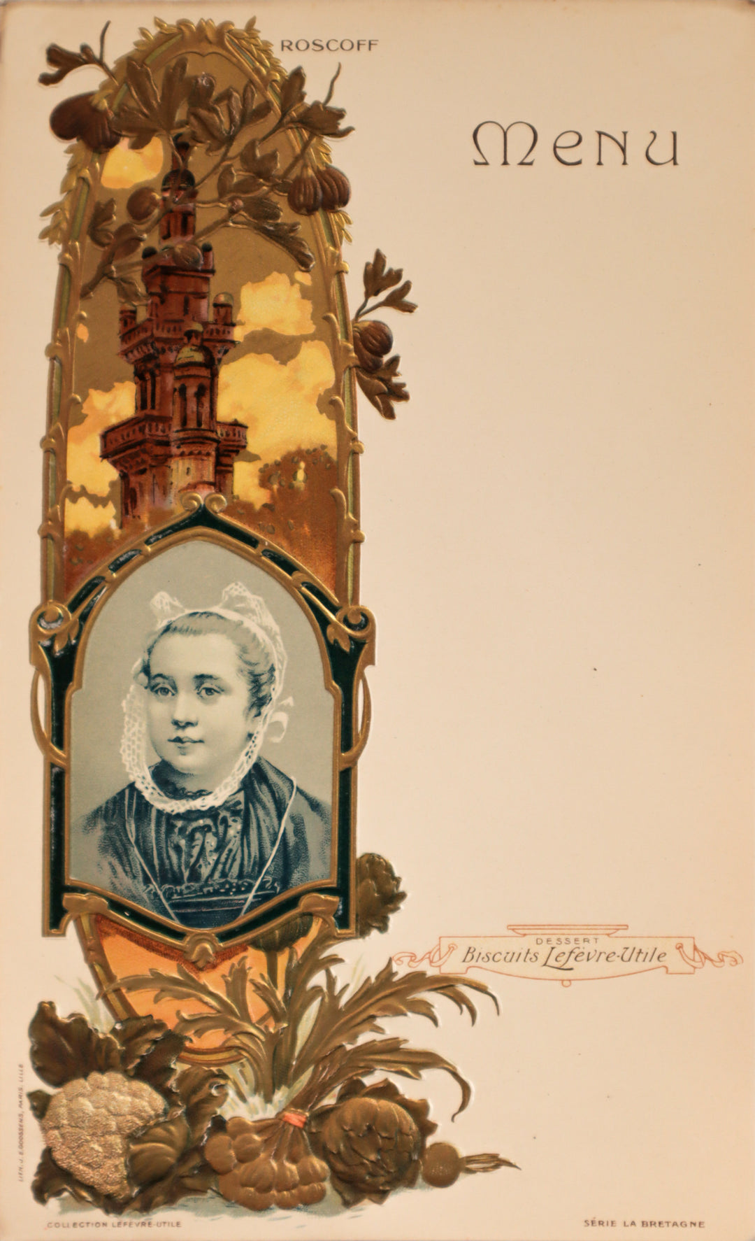 LEFEVRE-UTILE ポスター　Firmin Bouissset Lu Biscuits Lefevre-Utile Circa 1930, Bouisset Firmin d