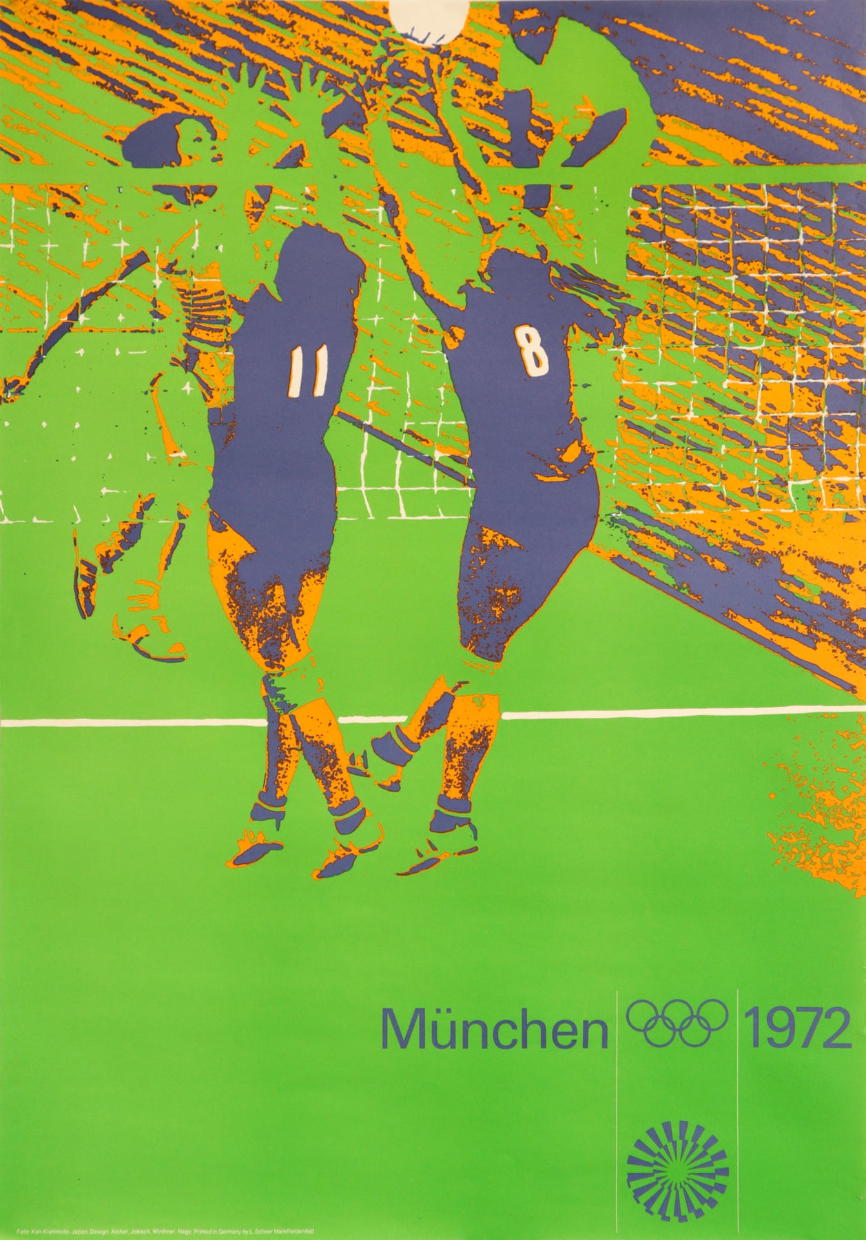 Affiche ancienne originale Olympische Spiele München 1972 Affiche ancienne originale Olympische Spiele München 1972