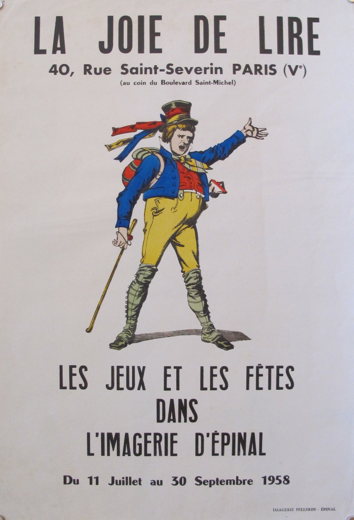 1950s Original Vintage French Poster, The Joy of Reading (joie de lire ...