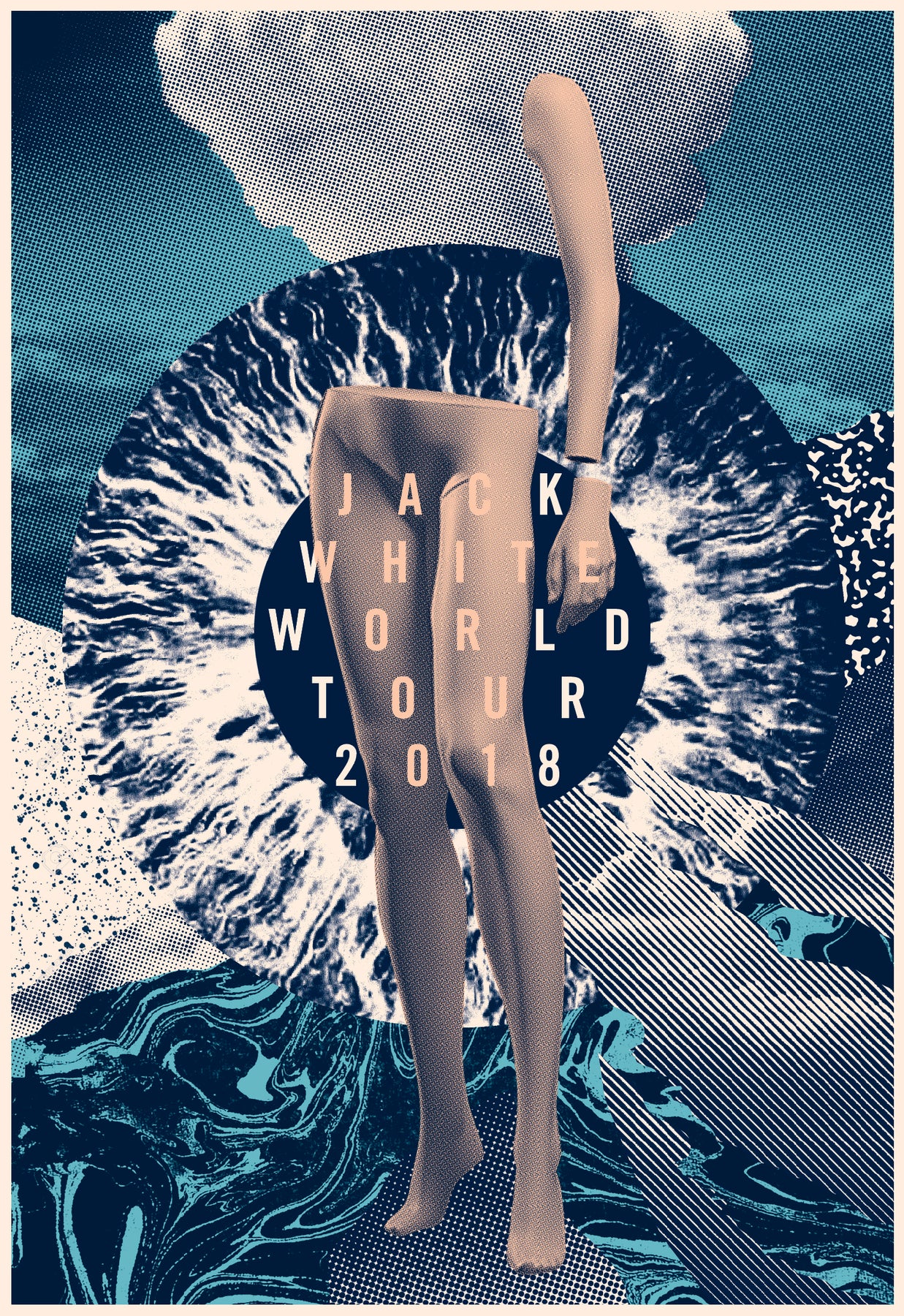 2018 Contemporary Quebec Silkscreen Music Poster - Jack White