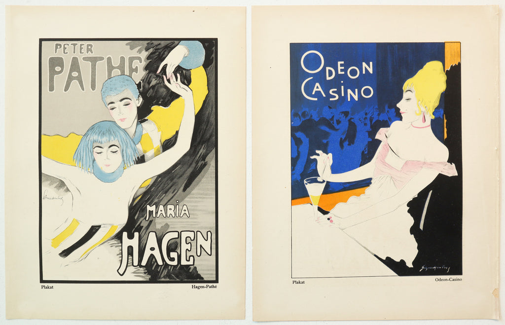 1922 Original German Art Deco Poster, Hagen Pathé: Plakat