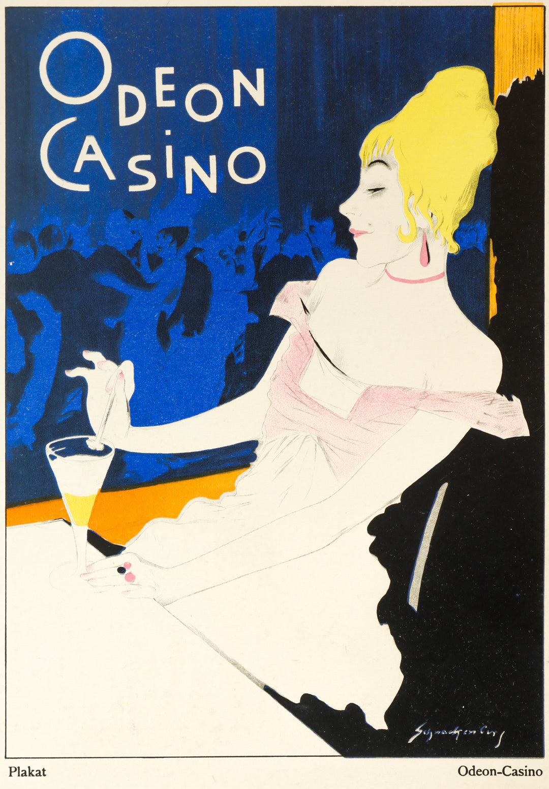1922 Original German Art Deco Poster, Hagen Pathé: Plakat