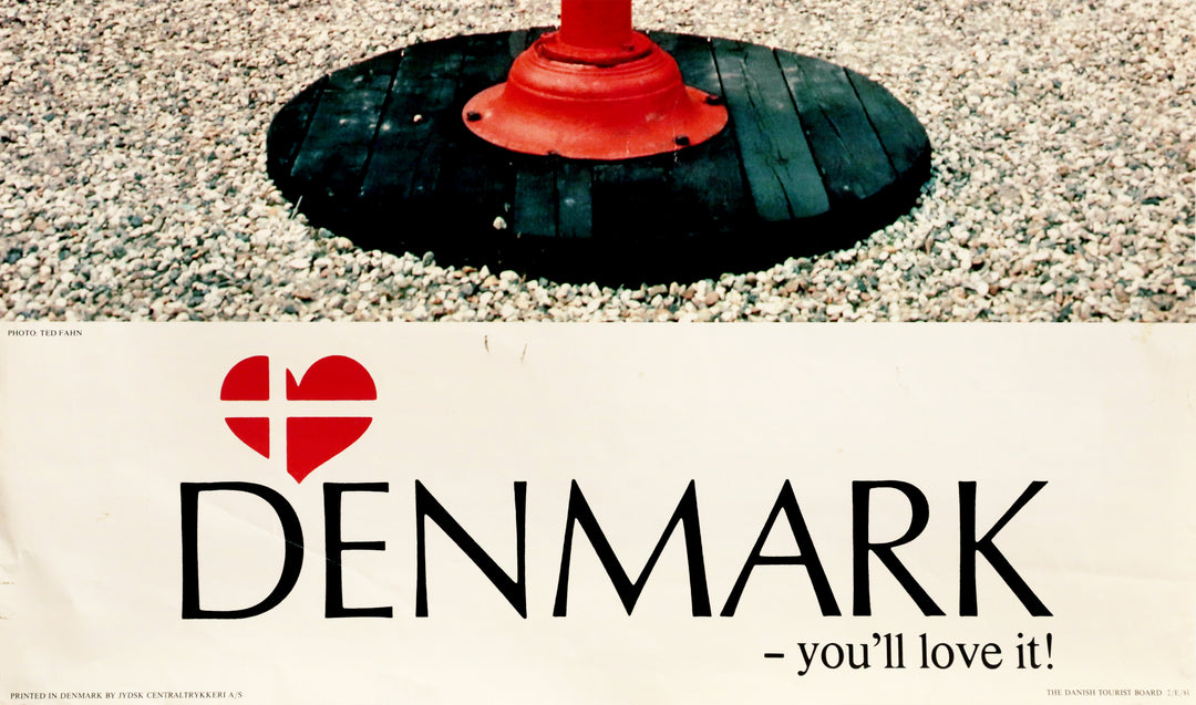 1960's Danish Travel Poster - Denmark, you'll love it! - The