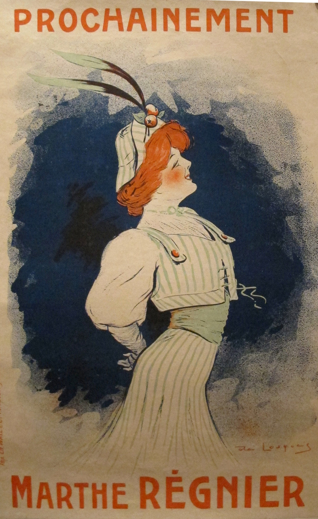 1909 Original French Theatre Poster (Marthe Regnier) - De Losque – L ...